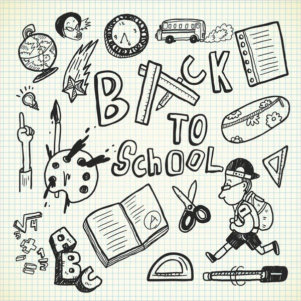 Concepto de regreso a la escuela — Vector de stock