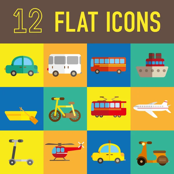 Transportation flat icon — Stock Vector