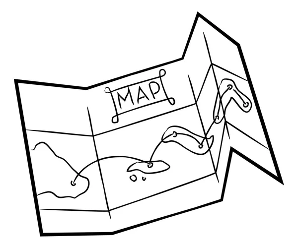Symbolbild Cartoon-Karte — Stockvektor
