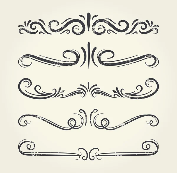 Beautiful grunge elements — Stock Illustration Beautiful grunge elements Royalty Free Stock Vectors