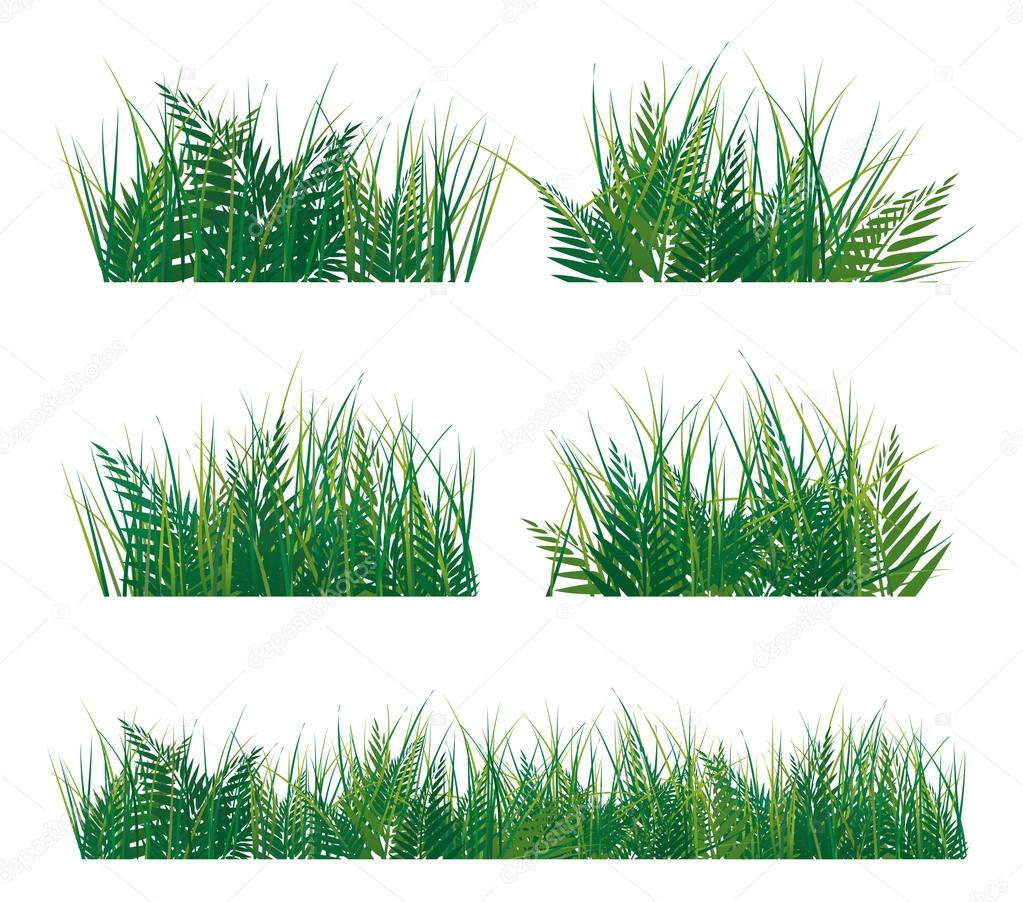 Green grass set