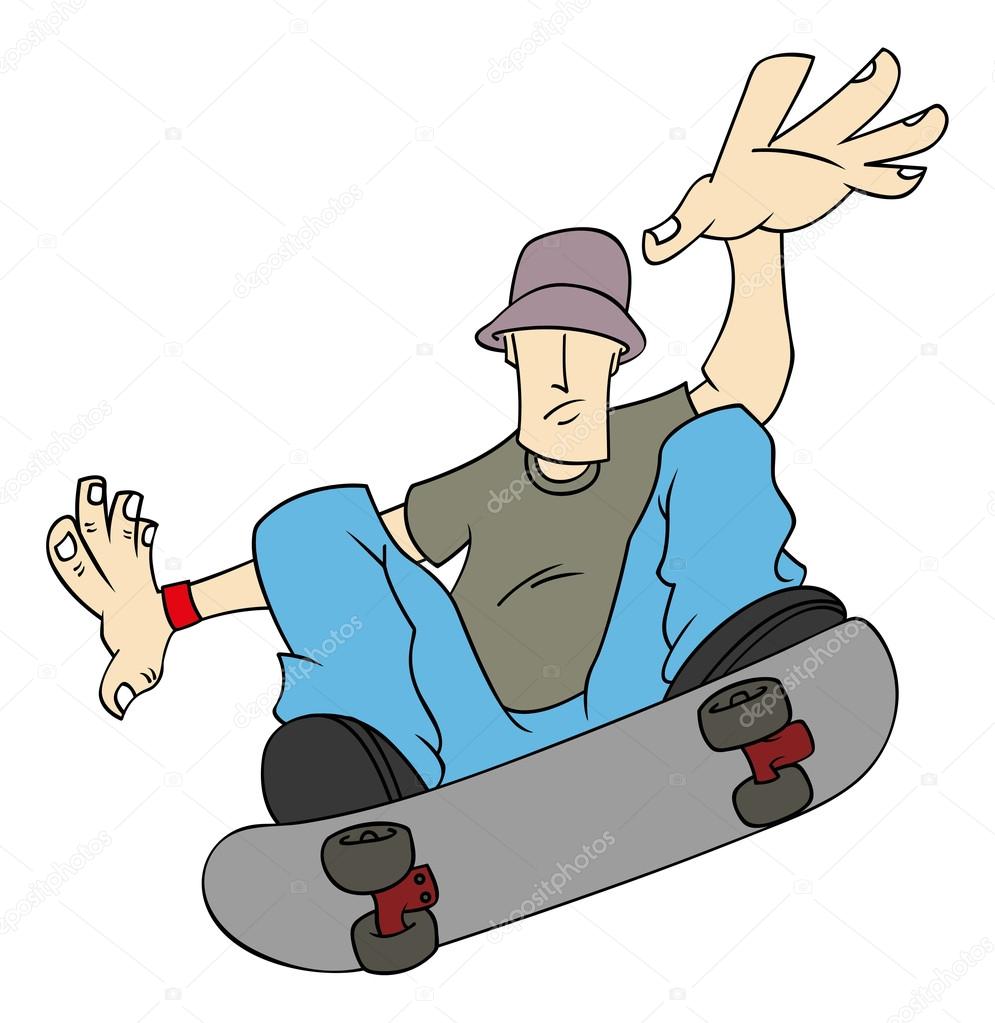 Skateboarder boy