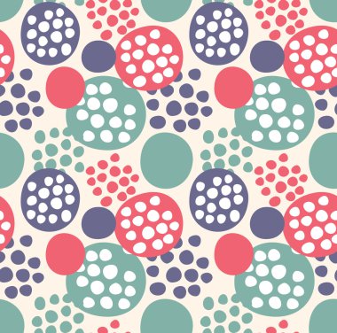 soyut polka dot seamless modeli