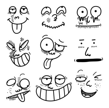 Çizgi film ifadeler kümesi