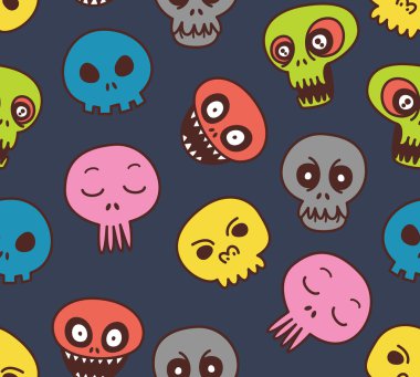 Şirin kafatası desen