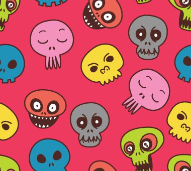 Şirin kafatası desen