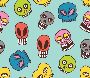 Şirin kafatası desen