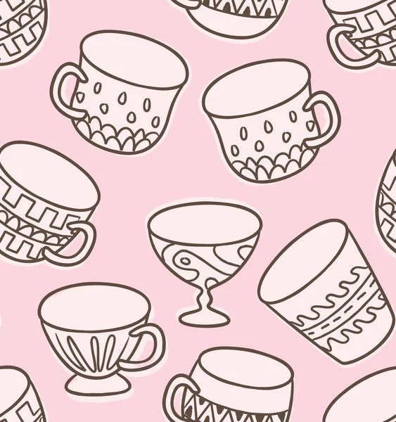 Antik cup mönster — Stock vektor
