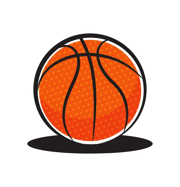 Cartoon basketbal bal — Stockvector