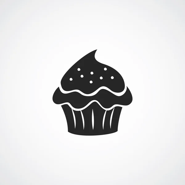 Cupcake, logotipo do queque —  Vetores de Stock