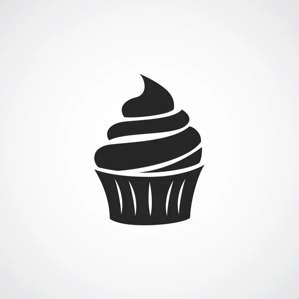 Cupcake, logotipo do queque — Vetor de Stock