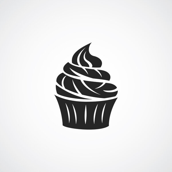 cupcake, muffin logo
