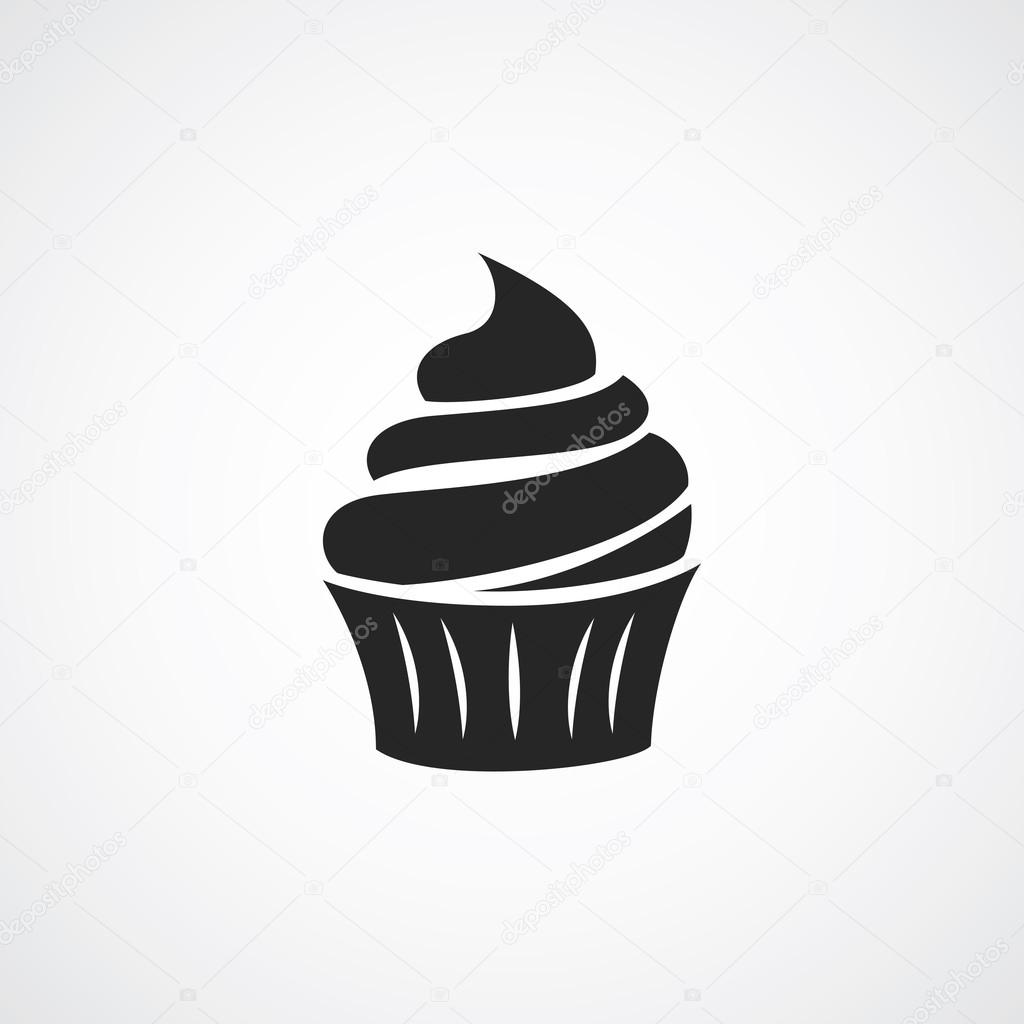 cupcake, muffin logo