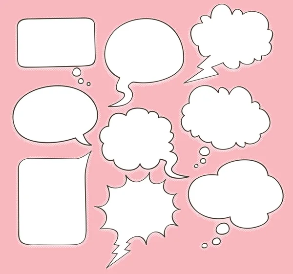 Comic speech bubbles — Stock Vector