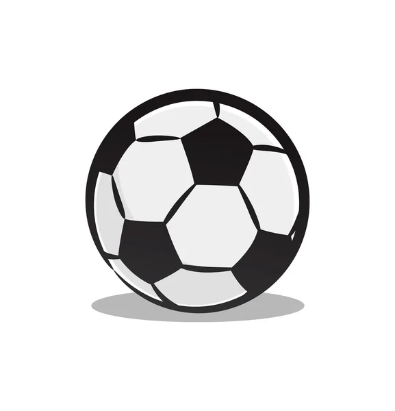 Мультфільм футбольний м'яч — стоковий вектор