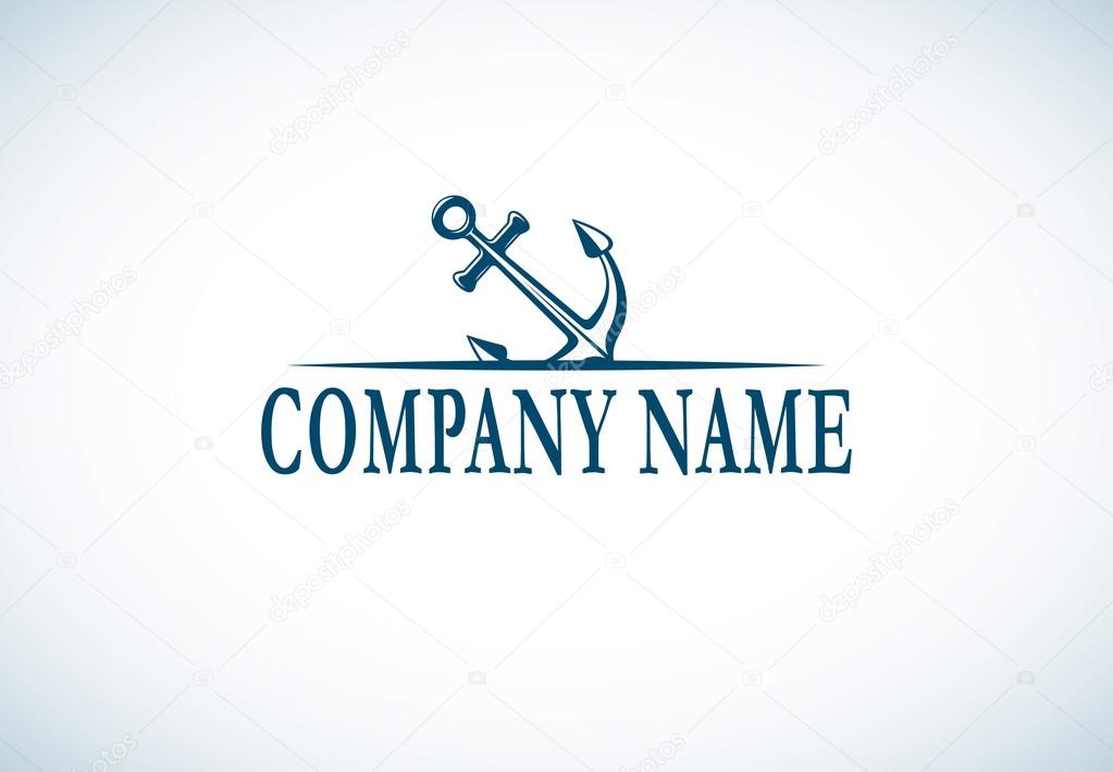 Shipping company logo template