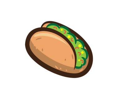 Meksika taco, çizgi film gıda