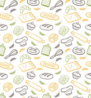 çeşitli arka plan ekmek