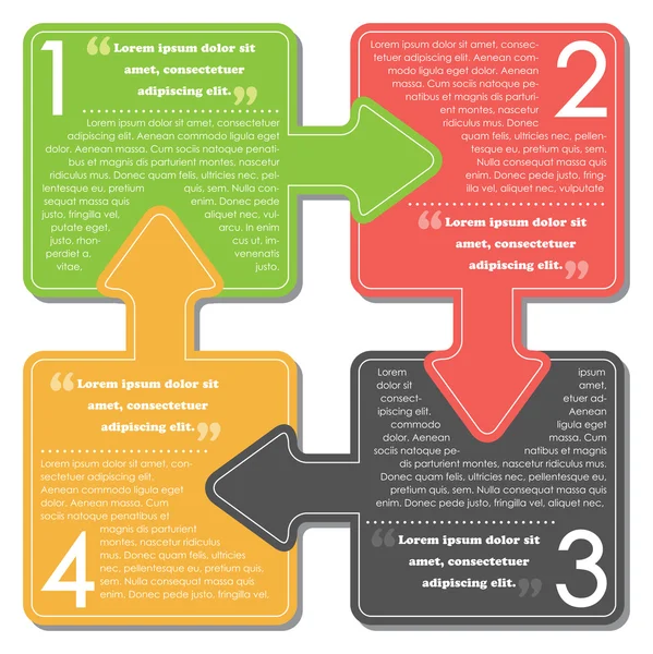 İş akışı iş Infographic — Stok Vektör