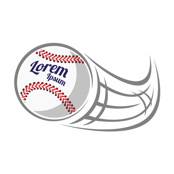 летящий бейсбольный мяч
