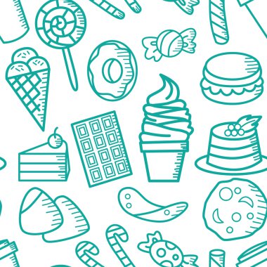 tatlı ve tatlı desen