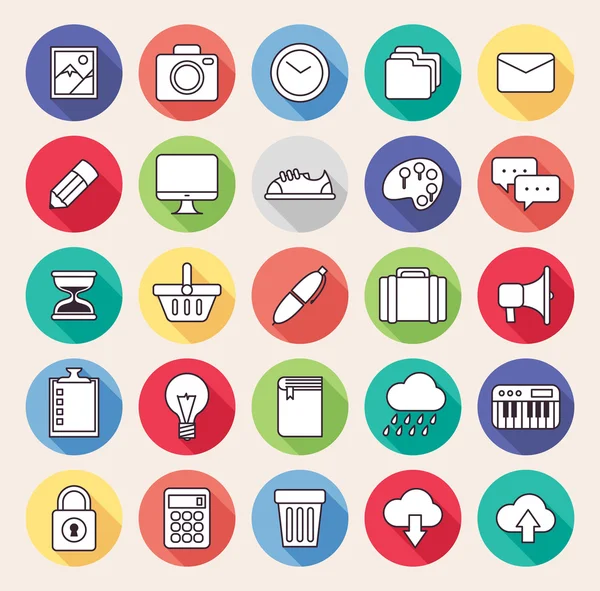 Set of web icons — Stock Vector