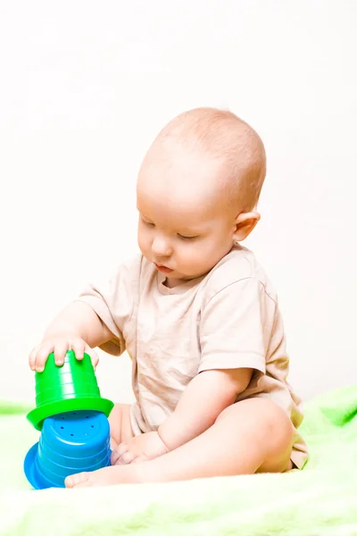 Baby spelen Rechtenvrije Stockfoto's