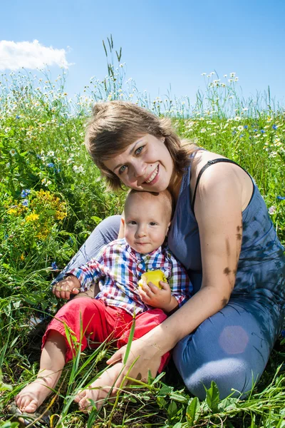 Портрет матері і дитини Ліцензійні Стокові Фото
