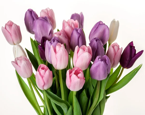 Buquê de flores de tulipas coloridas — Fotografia de Stock