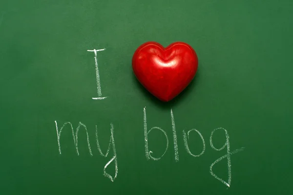 I love blogging — Stock Photo, Image
