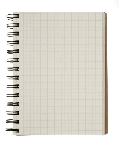 Spiral notebook isolerade — Stockfoto