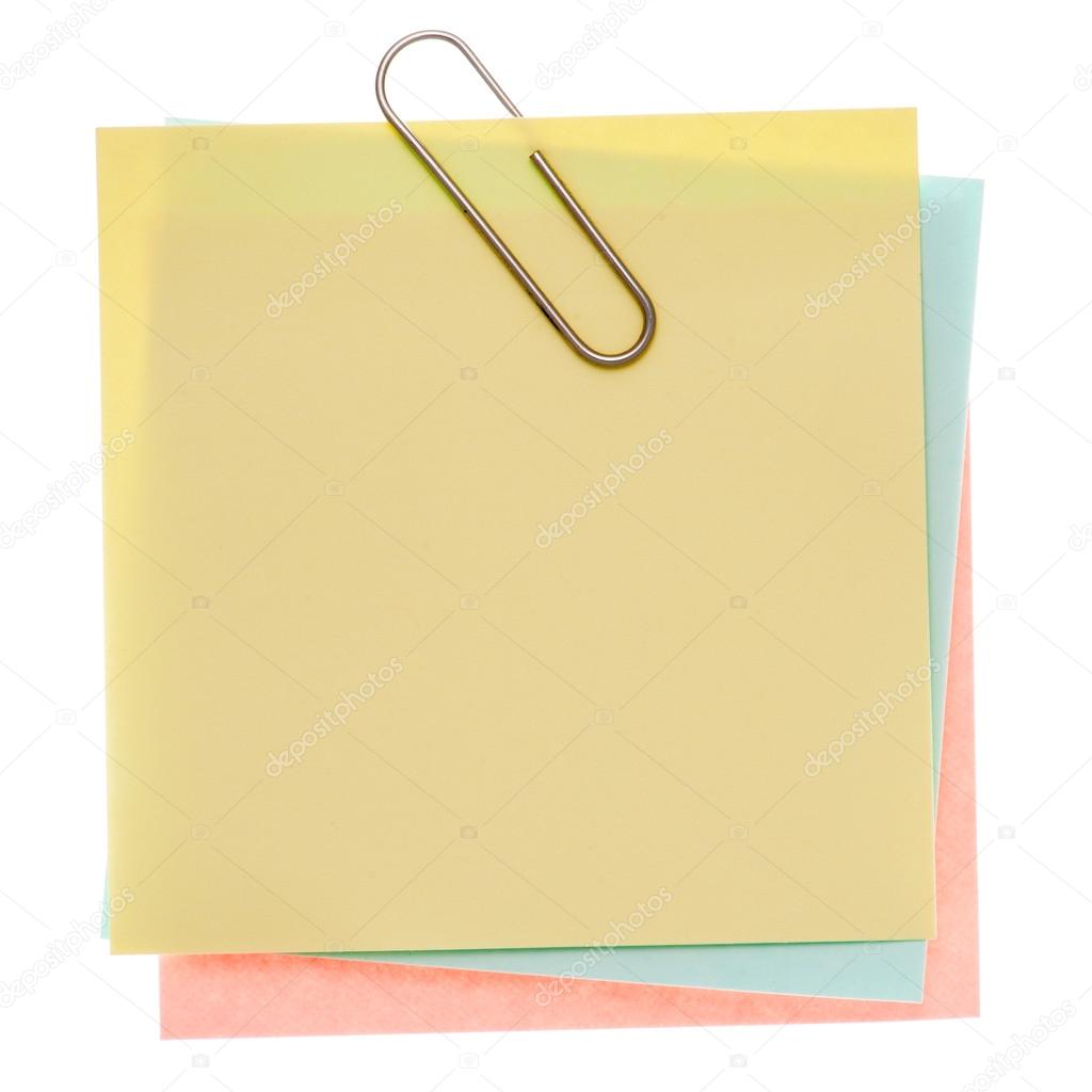 Yellow post-it note