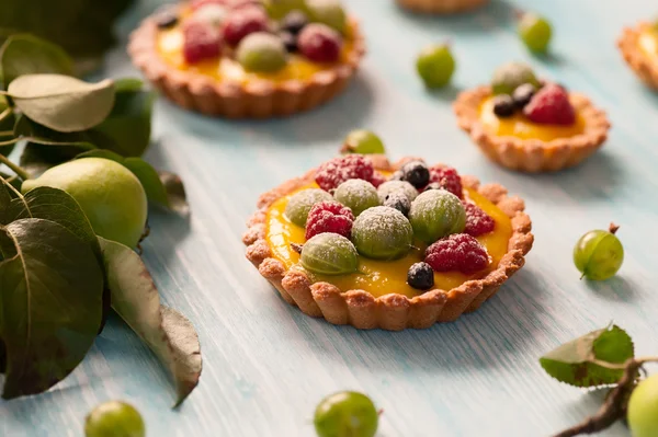 Tarte delicioase de fructe de padure — Fotografie, imagine de stoc