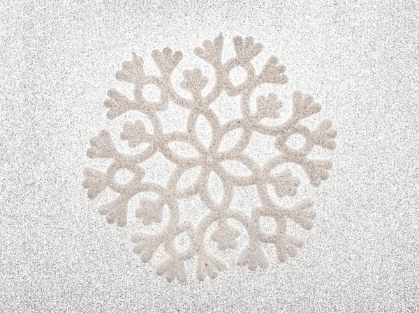 Silver snowflake background — Stock Photo, Image