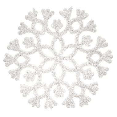 Beyaz glitter kar tanesi 