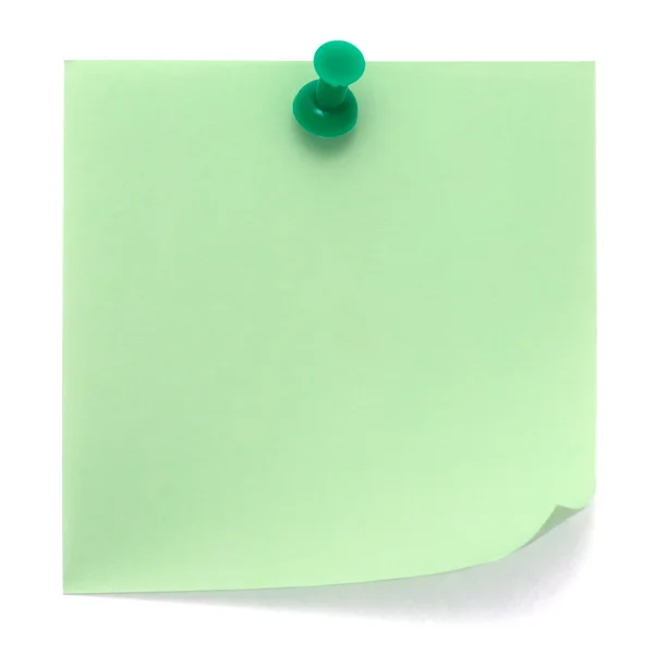 Green post-it note — Stock Photo, Image