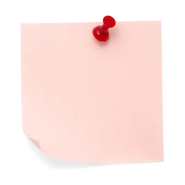 Pink post-it note — Stock Photo, Image