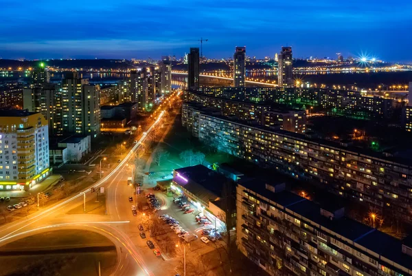 Kiev vista de noche Imagen de archivo