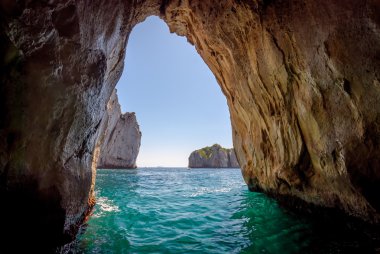 Capri blue grotto clipart