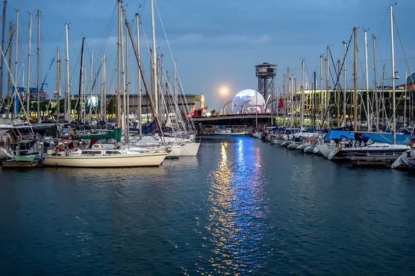 Yachts i Barcelona - Stock-foto