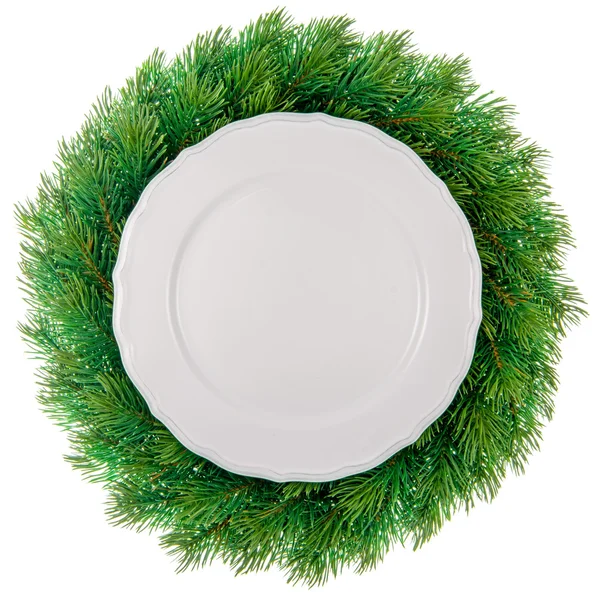 Plate in wreath — Stock Photo, Image