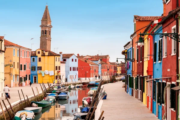 Burano ön kanalen, — Stockfoto