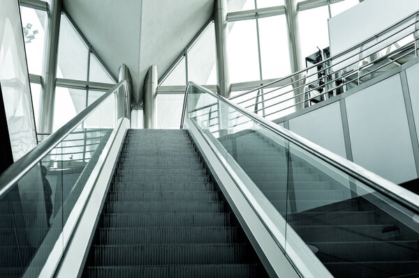 Современный фон эскалатора
