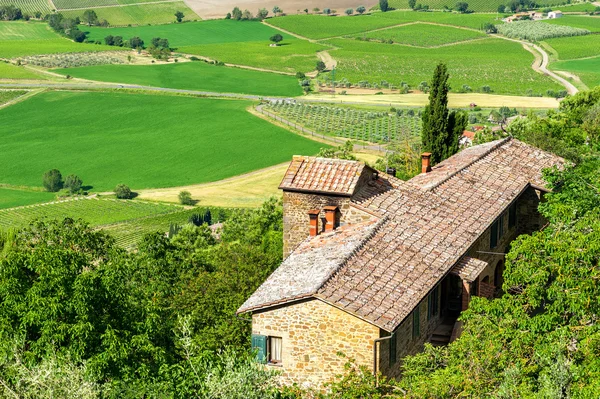 Typiska Toscana landskapet. — Stockfoto