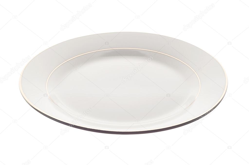 White plate isolated