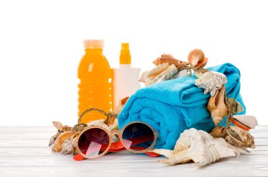 Parlak plaj aksesuarları