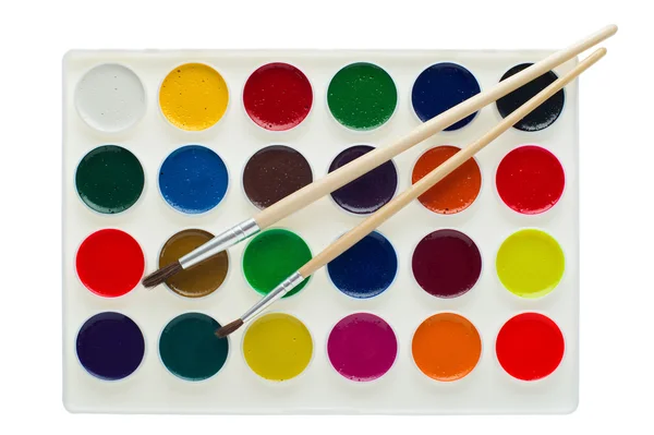 Watercolor paints isolated — Stockfoto