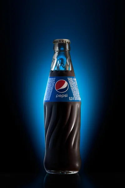 Bottiglia di vetro Pepsi — Foto Stock