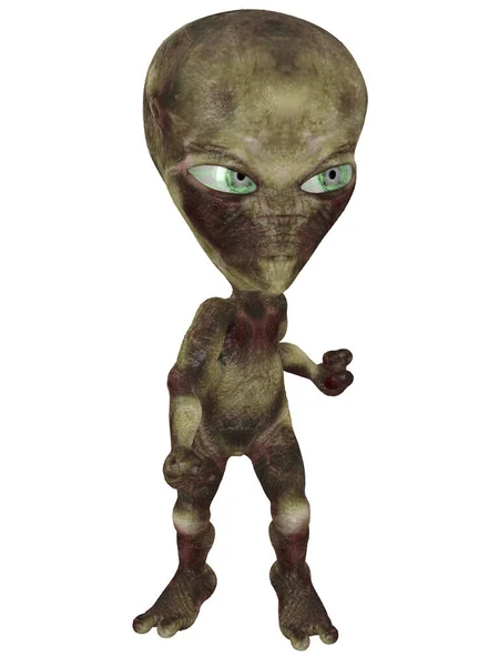 Render Toon Alien — Stock Photo, Image