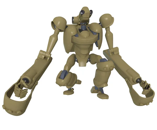 ロボットの3Dレンダリング — ストック写真